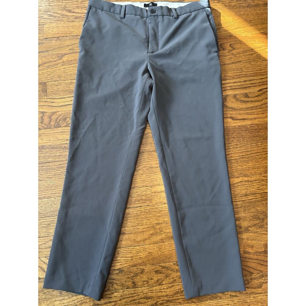 H&M Pants Gray Slim Fit Stretch‎ Cotton Chinos Mens Size 36 X 30